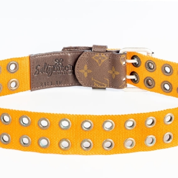 Upcycled Louis Vuitton Yellow Belt - Picture 5 of 6